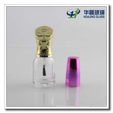20ml Clear Empty Glass Nail Polish Bottle with Caps and Brush